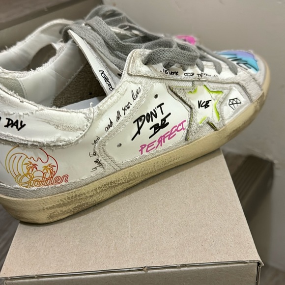 Golden Goose Super Star Double Quarter with list Sneakers - Picture 1 of 9